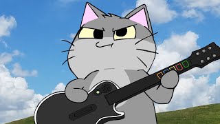 Stupid Cats have a Guitar Hero battle  AM64 [upl. by Faydra]