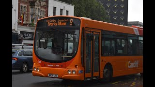 Cardiff Bus L94UB Solar 768  Route 9 [upl. by Sairacaz]