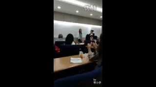 Fancam 130923 SNSD Yoona attending class at Dongguk University [upl. by Anilac858]