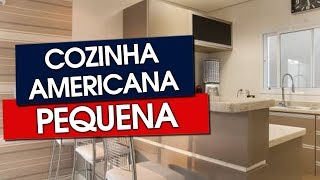 58 MODELOS DE COZINHA AMERICANA PEQUENA [upl. by Asilana]