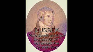 Dussek Piano Sonata op 45 no 2 G major arranged for VST plugins [upl. by Sivra584]