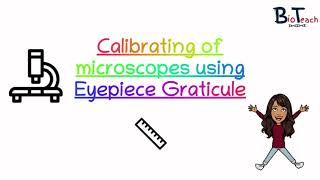 Eyepiece graticule and stage micrometer A level Biology  BioTeach [upl. by Frederik]