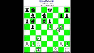 Trick or Treat The Magic of Mikhail Tal chess checkmate chesscom [upl. by Odele]