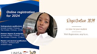 Unisa web Registration 2024  How to register ONLINE UNISA 2024 southafricanyoutuber [upl. by Daniala56]