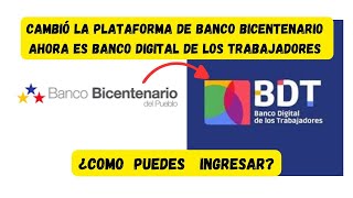 ¿Cómo Ingresar al Banco Digital de los Trabajadores antiguo Banco Bicentenario [upl. by Molloy]