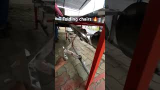 Folding Chair 🪑🔥 chair spacesaver dainingtable steelindustry short [upl. by Maggs]