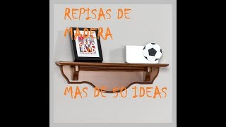 REPISAS DE MADERA MAS DE 50 IDEAS [upl. by Hsevahb]