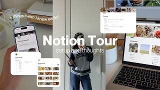 🗒️ Notion Tour  simple and effective ways that ACTUALLY works for students [upl. by Acillegna]