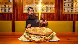 EAT FREE FOR A MONTH IF YOU CAN BEAT THIS GIANT BURGER CHALLENGE IN AUSTRIA  BeardMeatsFood [upl. by Eelrebma]