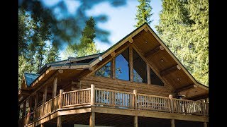 Angel Chalet Meadowlark Log Homes [upl. by Poirer336]