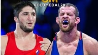 کشتی رشید سعدالله اف و دیوید تیلور جهانی آلبانی 2024 Abdulrashid sadulaev VS David taylor wrestling [upl. by Enaek]