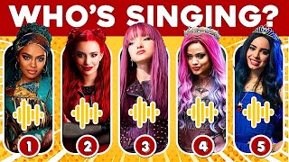 Guess Whos SINGING 🎵 Descendants The Rise of Red ❤️ Red Chloe Jay Uliana Mal Evie Carlos [upl. by Glynn]