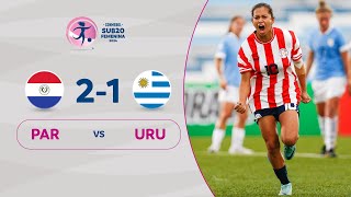 PARAGUAY vs URUGUAY 21  RESUMEN  CONMEBOL SUB20 FEM  FASE DE GRUPOS [upl. by Baumbaugh273]