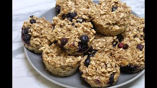 Baked Oatmeal Cups Base Recipe [upl. by Hadlee]