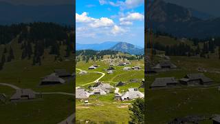 The most beautiful shepherds village in the Slovenian alps  Velika Planina kamnik slovenjia 🇸🇮❤️ [upl. by Lyris]