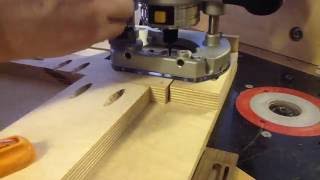 Rick Turner Tiltback Saddle Luthiers Bridge Slotting plunge router jig cheap or free [upl. by Nileek74]