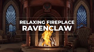 5 HOURS Ravenclaw Common Room Fireplace Relaxing Fire Crackling Sound  Hogwarts Legacy [upl. by Harp]