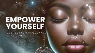 Affirmations for Positive Thinking Black Screen While You SleepSolfeggio Frequencies Healing 417hz [upl. by Eeryk]