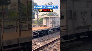 Freight Train Manager Sir Tata 👋👮‍♂️😍 shortvideo shots trainmanager [upl. by Eedoj]