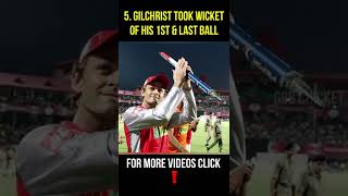 Did You Know Adam Gilchrist Took Wicket Of His First amp Last Ball Of His Entire Career  GBB Cricket [upl. by Cohlier]