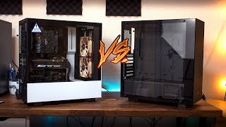 NZXT H500 vs S340 front airflow comparison [upl. by Larret]