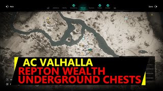 Repton Wealth AC Valhalla Locations  How to reach Underground Chests [upl. by Nnylyma]