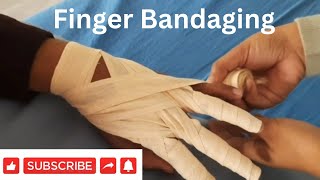 Fingers Bandaging By PC nursing procedure [upl. by Hubsher311]