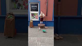 Traditional Irish Busker in Kinsale [upl. by Aleacim]