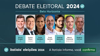 ELEIÇÕES MUNICIPAIS ACOMPANHE O DEBATE DOS CANDIDATOS DE BELO HORIZONTE [upl. by Mamie]