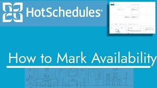 HotSchedules  How to Mark Availability  TopBizGuides [upl. by Ihc]