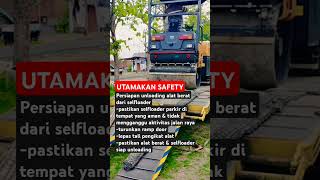 Persiapan unloading tandem case 450DXselfloader proyekjalan aspaljalan tandem [upl. by Dom]