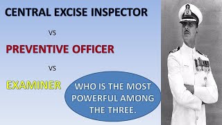 Excise inspector Vs Preventive officer Vs Examiner  SSC CGL [upl. by Lain]