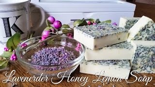 How to Make Lavender Honey Lemon Melt and Pour Soap [upl. by Fasto]