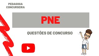 Questões de Concurso sobre Plano Nacional de Educação PNE  Pedagoga Concurseira [upl. by Ianahs]