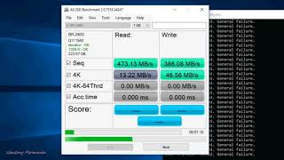 SSD Speed Test 240GB Billion Reservoirv J11 SATA3 25quot Benchmarking Read Write Performance Windows10 [upl. by Estus736]