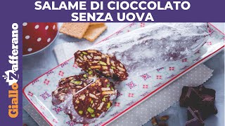 SALAME DI CIOCCOLATO SENZA UOVA [upl. by Nedgo803]