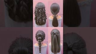 4 trending hairstyle for girlssimpal hairstyle shorts shortsfeed shortsvideo youtubeshorts [upl. by Ygief]