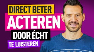 ACTEERTIPS Écht LUISTEREN  Acteren voor beginners [upl. by Sherlocke]