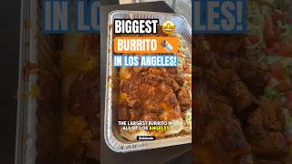 BIGGEST BURRITO IN LOS ANGELES  burrito East la mexicanfood taco shorts [upl. by Rats]