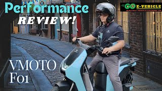 Test Drive Vmoto Super Soco F01 Electric Bike  Performance Review goevehicle [upl. by Peria]