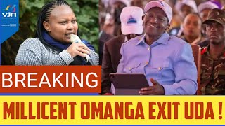 BREAKING  Millicent Omanga ANNOUNCE STRANGE UDA RESIGNATION As CRISIS WORSEN DUMPING Ruto URGENTLY [upl. by Bohlin]