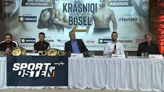 Boxen Pressekonferenz vor WMKampf Krasniqi vs Bösel  Sport im Osten  MDR [upl. by Doherty]