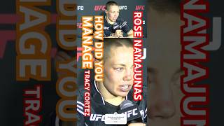 How did you manage Tracy Cortez Rose Namajunas UFC Fight Night Denver ufc [upl. by Behlke12]