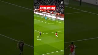 Arsenal ball passing at its best football arsenal premierleague shortvideo [upl. by Atilamrac19]