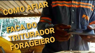 COMO AFIAR FACA DO TRITURADOR FORRAGEIRO COISASDAROÇA [upl. by Natloz]