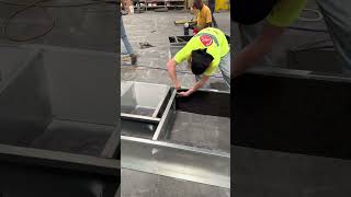 Attaching Fiberglass Duct Liner in Roof Curb Adapters [upl. by Ellehcar610]