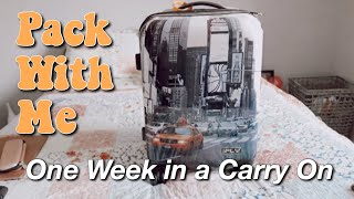 Pack With Me  One Week in a Carry On  Magically Katelyn [upl. by Pass]