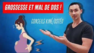 GROSSESSE ET MAL DE DOS  EXPLICATION ET EXERCICES KINÉ [upl. by Jodee211]