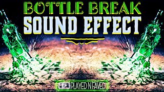 Bottle Break Sound Effects  Various Bottle Smash Sounds  Sound Of Impact Shattering Glass Bottles [upl. by Duhl]