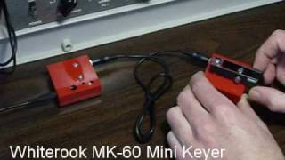 MK44 Mini CW Iambic Paddle  MK60 CW Keyer  QRP Portable [upl. by Ceevah]